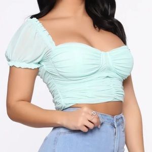 Fashion Nova Ruched Crop Top